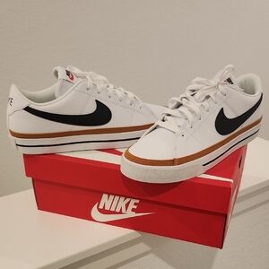 Nike Court Legacy NN Men's White and Tan Sneakers